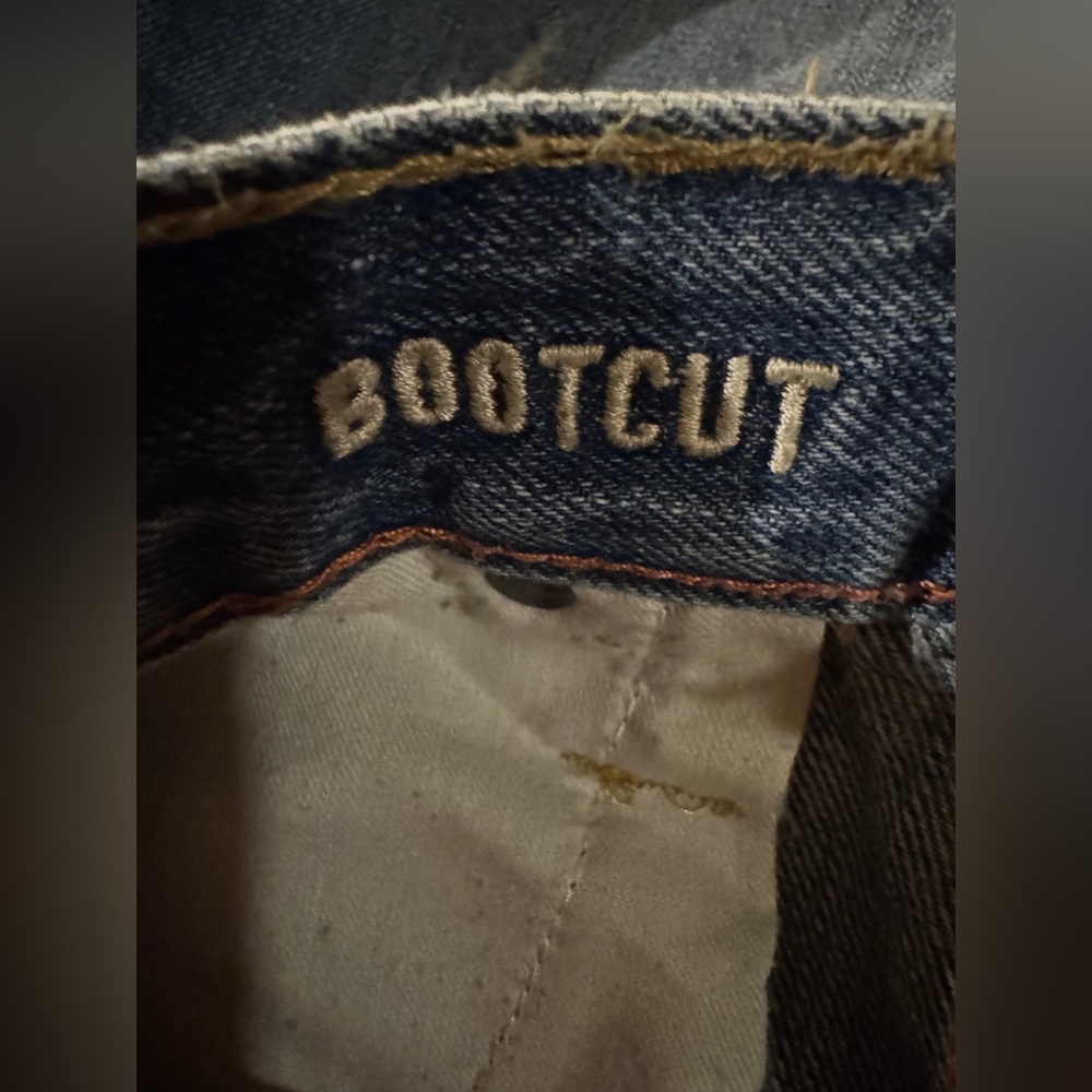 American Eagle Relaxed Fit Bootcut Distressed Jeans 34x34 - Picture 12 of 12